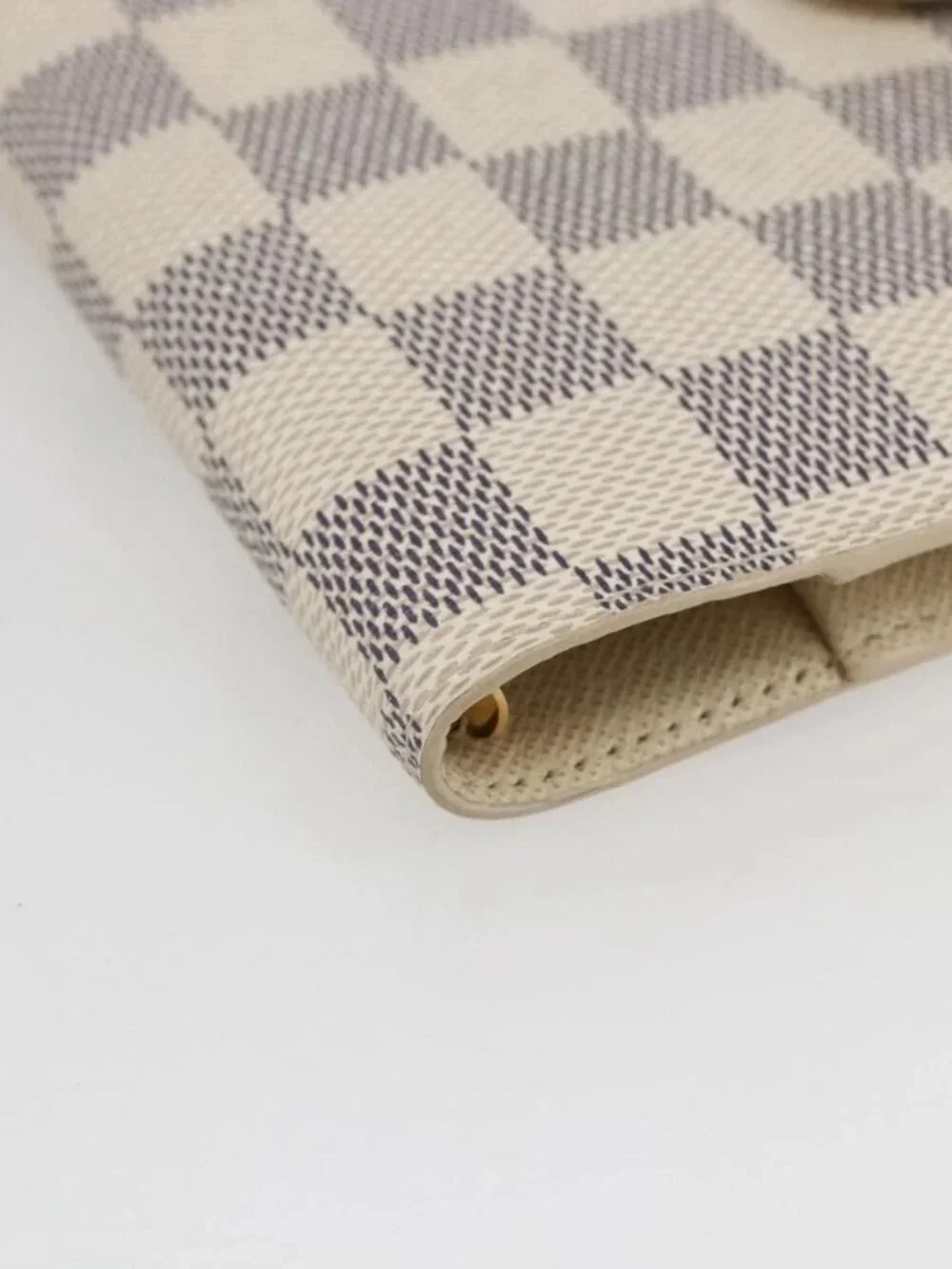 LOUIS VUITTON Damier Azur Agenda PM Day Planner Cover R20706 LV Auth 156116V
